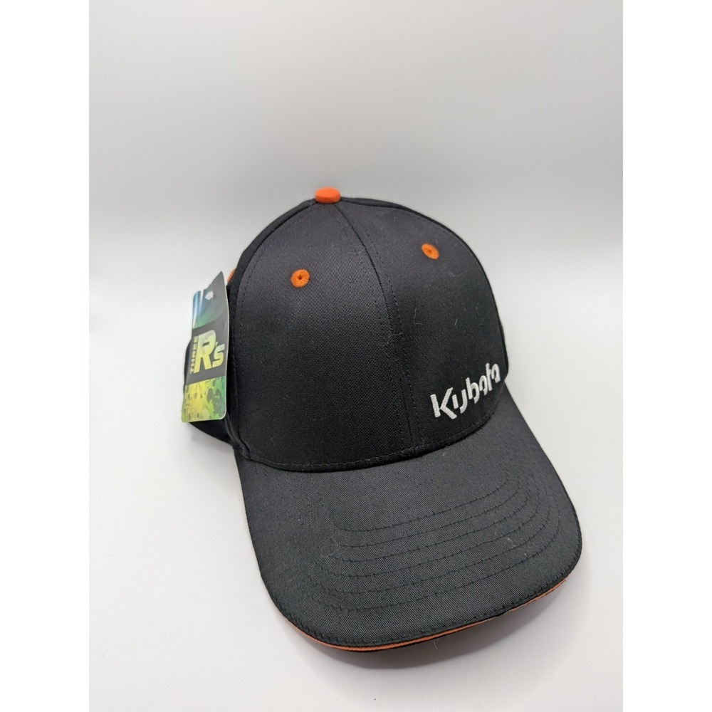 Kubota Tractor K-Products Black Trucker Mesh Snapback OSFM Hat Cap NEW NWT